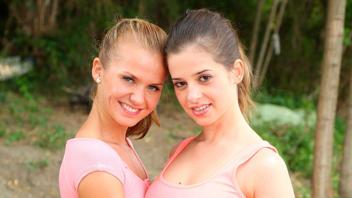 Teen Lesbians: Bella Baby & Victoria Ferara - Hot Scene