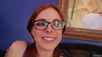 Penny Pax, the redhead with glasses: A fellatio expert who keeps the myth alive