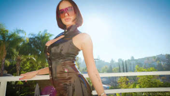 Brunette bombshell in latex: Discover Victoria, her silhouette and her sensuality
