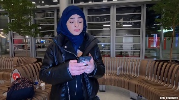 Beautiful Arab fucked to get her flight