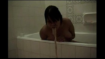 Naked woman vomiting in the bathroom: Discover eroticism and sensuality with Hairy Mia