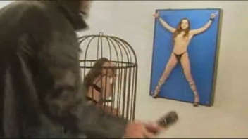 Submissive women in a cage: hard video