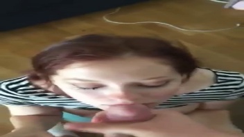 She gets cum in her mouth for 3 hours