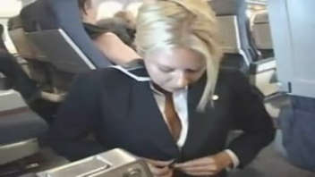 A flight attendant and her unforgettable blowjob
