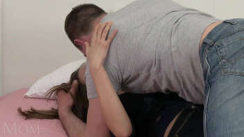 Beautiful Connie Carter kissed by her stepfather