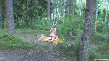 Nature lovers unite in outdoor adult video
