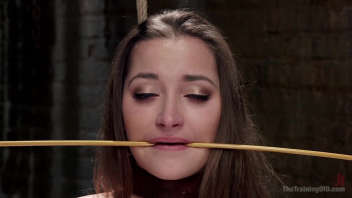 Dani Daniels undergoes a harsh correction! - Porn star Dani Daniels prepares to be humiliated and corrected by a thug.