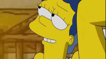 Dessin animé pour adulte : Homer et Marge dans une scène de sexe intense