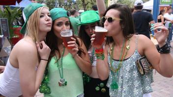 Best Friends Kelsi Monroe and Lexi Davis in a Naughty St. Patrick's Day Footage
