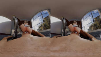 Une scène de sexe intensif et révolutionnaire vous attend dans notre vidéo héntai 3D en réalité virtuelle. Immergez-vous dans l'expérience unique de cette baise profonde avec une grosse bite VR.