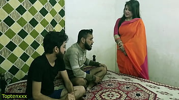 Hot Indian XXX Video! Malkin Aunt and Two Young Men!