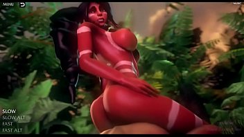 Nidalee and her conquests: A dream threesome for a hardcore experience