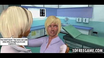 Sexy blonde in 3D, hardcore sex games