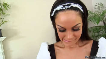 Slutty maid Angelina Valentine gives in to vice