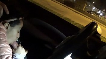 Outdoor sex with pregnant pornstar in front of police station