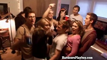 Young tattooed submissive in hardcore orgy