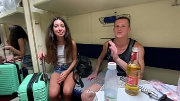 Watch out: Three sluts get on fire on a train