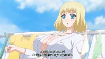 Hentai blonde et ses gros seins : Extatique jeune fille