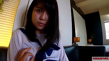 Young 18 year old Japanese girl discovers intense pleasure