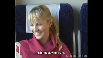 Shocking video: Czech blonde on the train