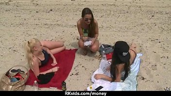 Two lesbian milfs pleasure each other for cash