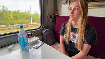 Alina RAI ventures on a train with a stranger