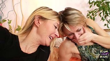 Two mature lesbian milfs in first hardcore video