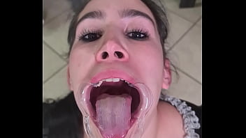 French slut masturbates with a labia retractor