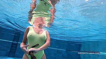 Lana Rhoades: A day in a transparent bikini at the pool